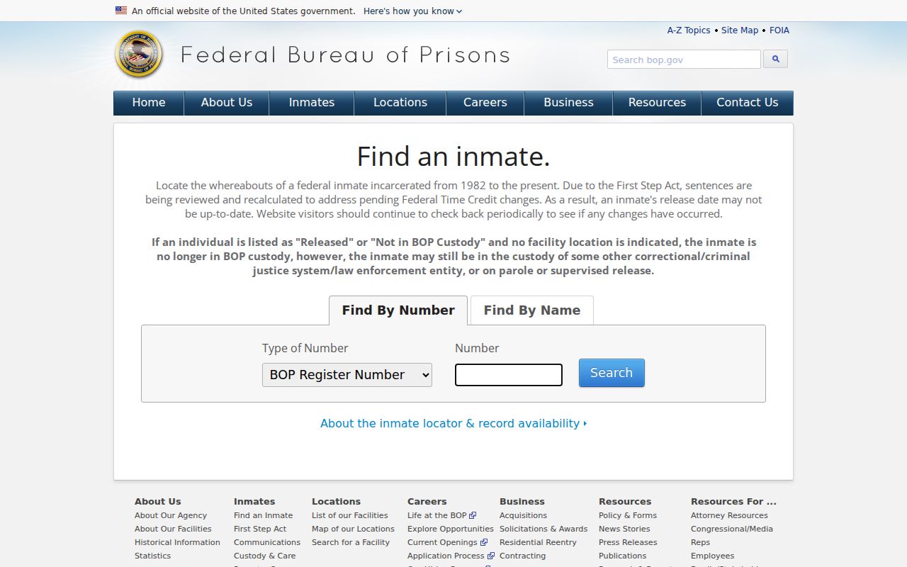 Rio Blanco County inmate records Federal Bureau of Prisons locator