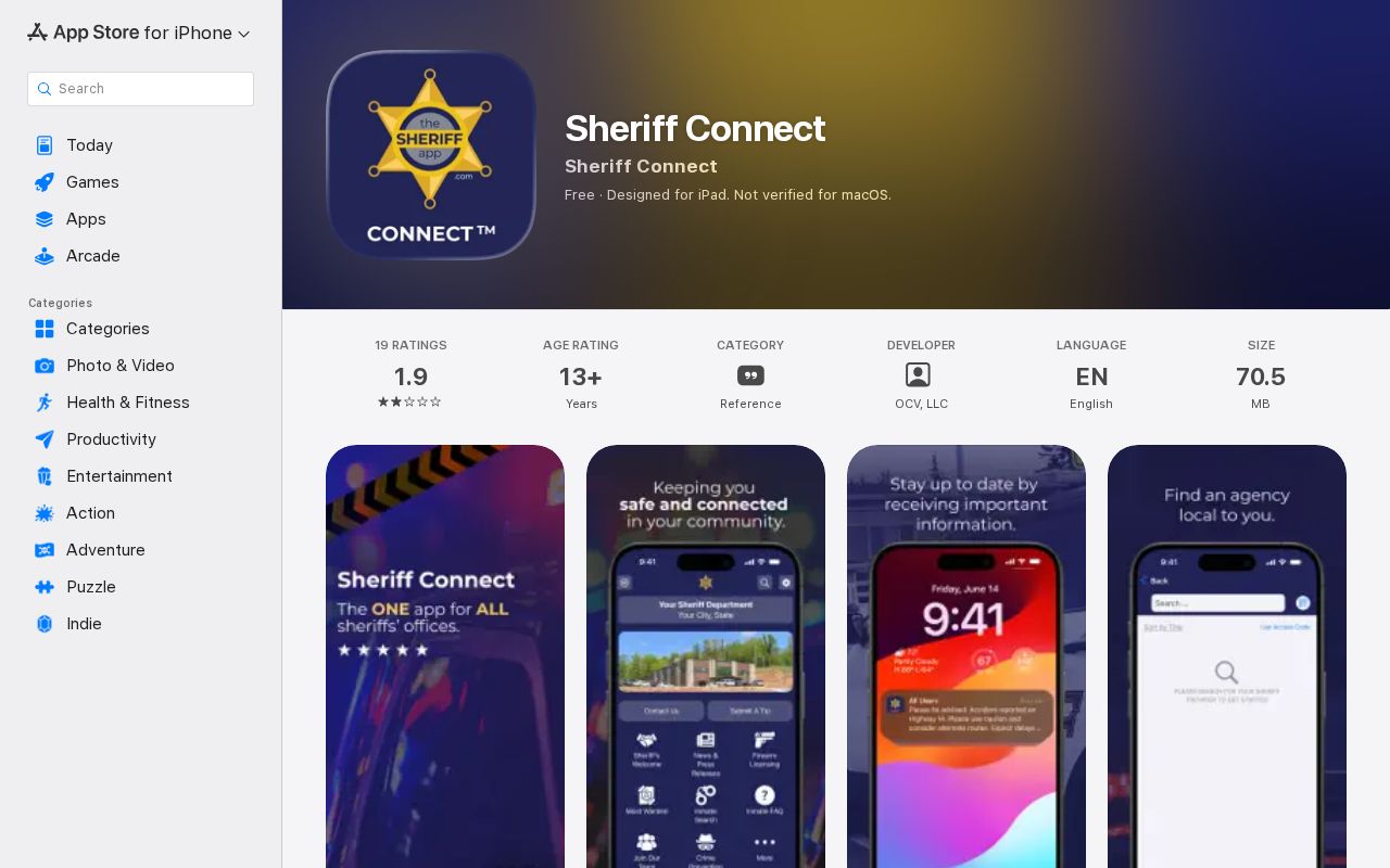 Rio Blanco County inmate records Sheriff Connect Apple App Store listing